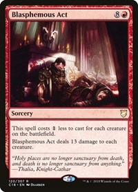 Blasphemous Act - Commander 2018 - Magic: The Gathering card