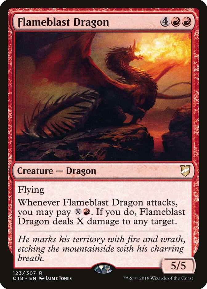 Flameblast Dragon 123 card