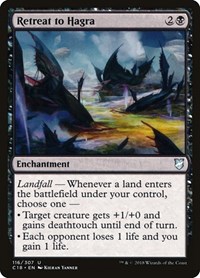 Retreat to Hagra - Commander 2018 - Magic: The Gathering card