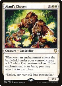 Ajani's Chosen - Commander 2018 - Magic: The Gathering card