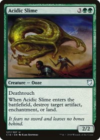 Acidic Slime - Commander 2018 - Magic: The Gathering card