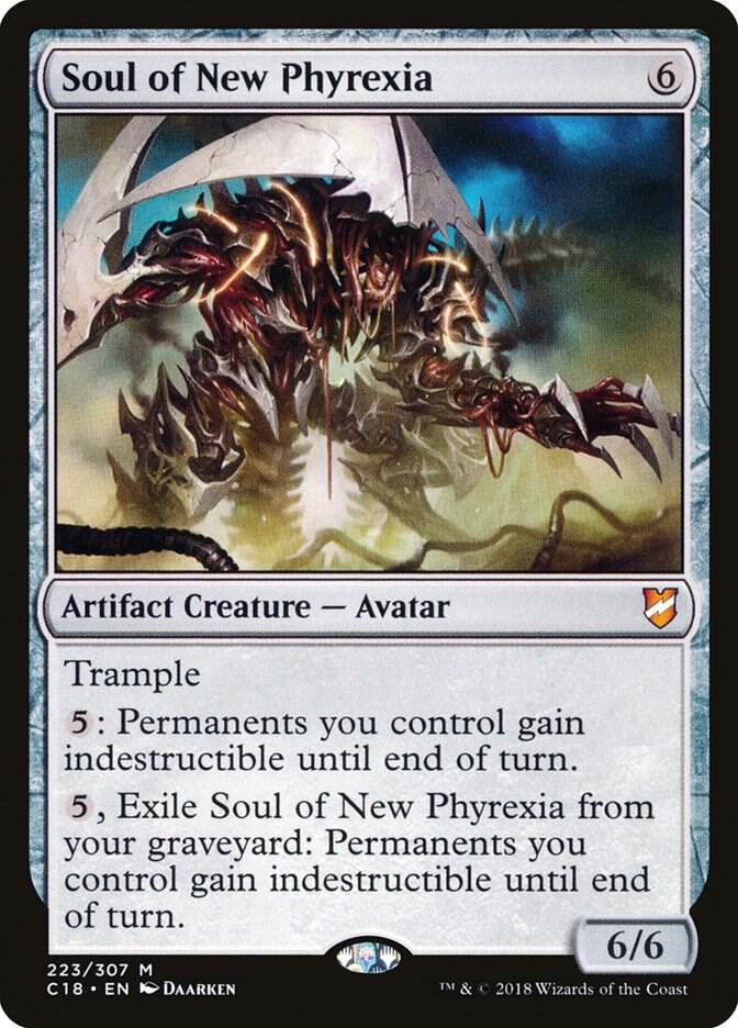 Magic the Gathering Commander 2018 Mythic Rare Soul of New Phyrexia #223