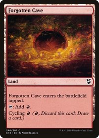 Forgotten Cave - Commander 2018 - Magic: The Gathering card