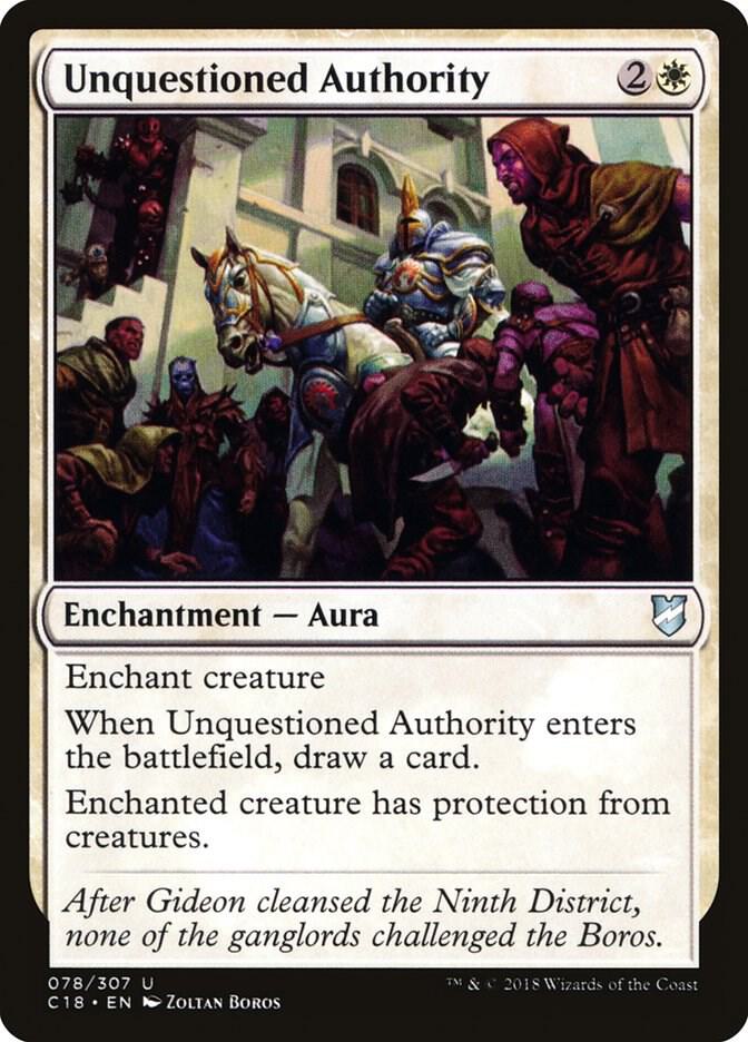 Unquestioned Authority 78 card