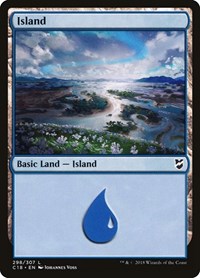 Island (298) - Commander 2018 - Magic: The Gathering card