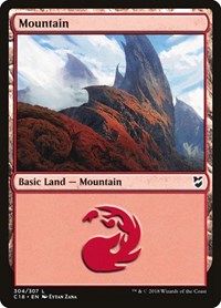 Mountain (304) (Commander 2018)
