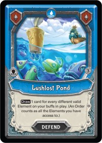 Lushlost Pond (Unclaimed) - Lightseekers Kindred trading card