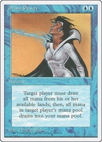 Drain Power - Fourth Edition - Magic: The Gathering card