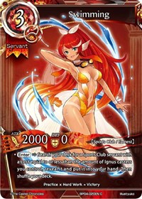 Swimming - The Caster Chronicles The Earnest Workers VS The Supreme Talents trading card