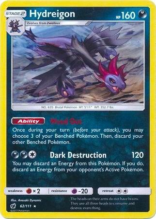 Hydreigon - 62/111 (Cracked Ice Holo) 062/111 from Deck Exclusives