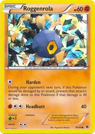 Roggenrola - 49/98 (Cracked Ice Holo) 049/098 from Blister Exclusives