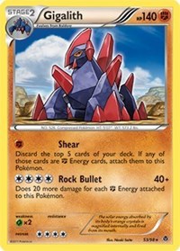 Gigalith - 53/98 (Cracked Ice Holo) #053/098 from Blister Exclusives Pokemon card image