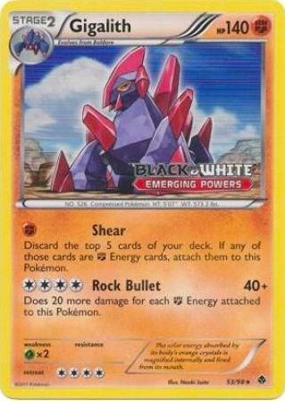 Gigalith - 53/98 (Prerelease) 53/98 from Black and White Promos