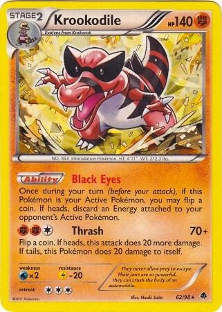 Krookodile - 62/98 (BW Emerging Powers) 062/098 from Deck Exclusives