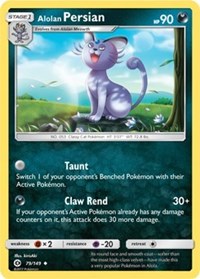 Alolan Persian - 79/149 (Cosmos Holo) #079/149 from Blister Exclusives Pokemon card image