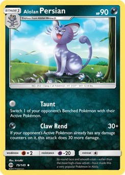 Alolan Persian - 79/149 (Cosmos Holo)