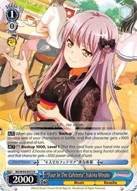 "Four In The Cafeteria" Yukina Minato - Weiss Schwarz BanG Dream! Girls Band Party! trading card