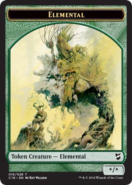 Elemental Thopter 026 Double Sided Token