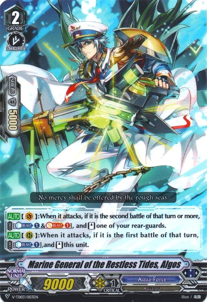 Marine General of the Restless Tides, Algos