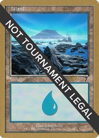 Island (334) - 2002 Raphael Levy (7ED) - World Championship Decks - Magic: The Gathering card