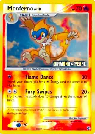 Monferno - 56/130 [Diamond & Pearl] 056/130 from Burger King Promos