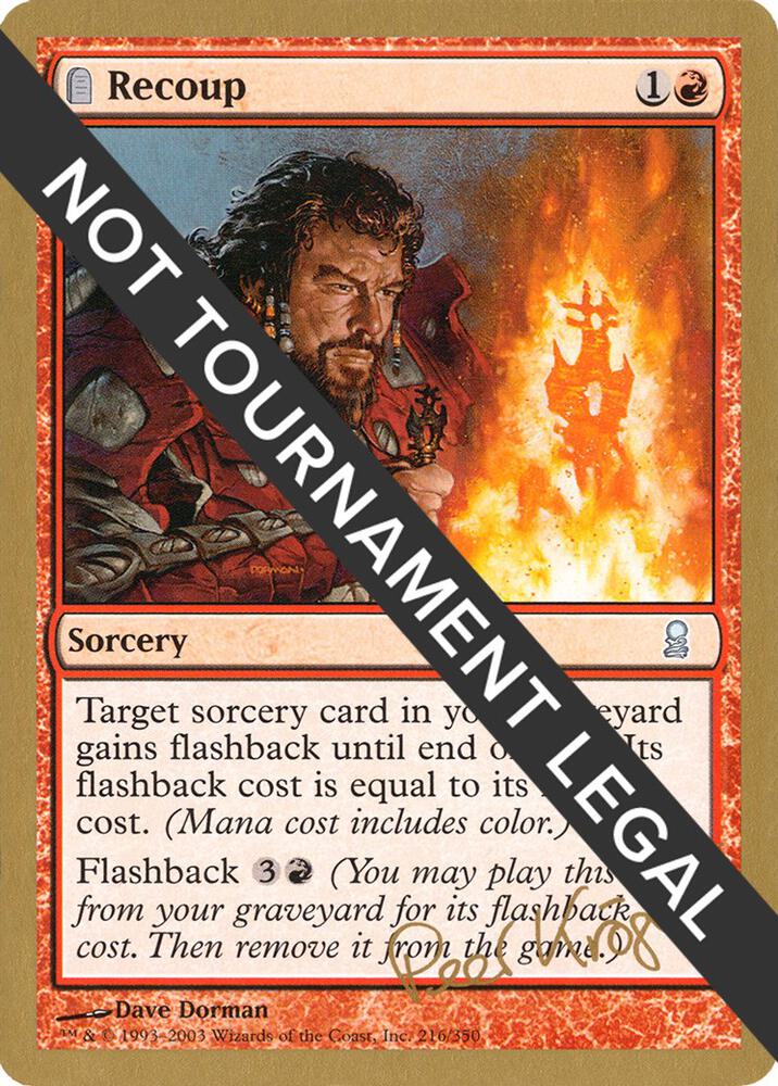 WorldChampionshipDecks2003⭐︎PeerKroger Recoup - 2003 Peer Kroger (ODY) - World Championship Decks - Magic