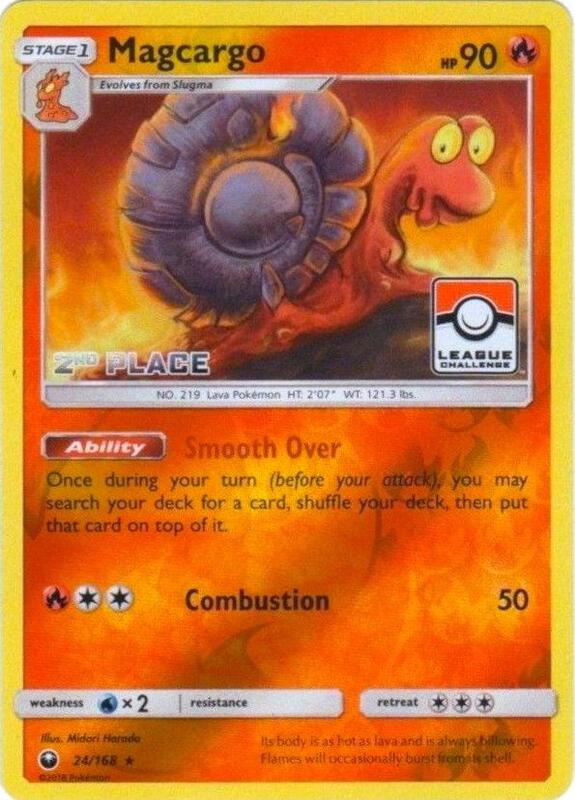 Magcargo - 24/168 (League Challenge) [2nd Place] 024/168 from League & Championship Cards
