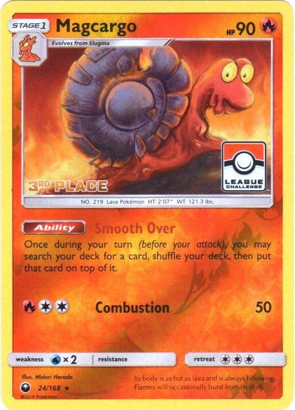 Magcargo - 24/168 (Pokemon League) [3rd Place] 024/168 from League & Championship Cards