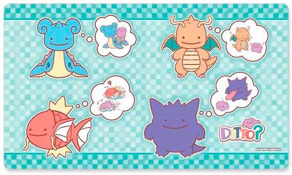 Pokemon TCG: Ditto As Lapras, Dragonite, Magikarp & Gengar Playmat