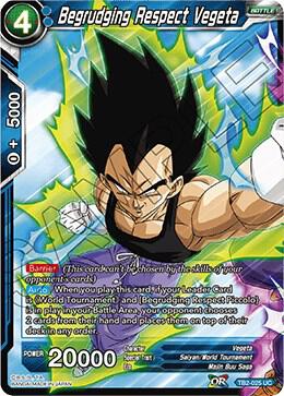 Begrudging Respect Vegeta #TB2-025 — World Martial Arts Tournament