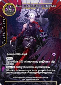 Belial, the Evil from the Scriptures (Full Art) - Force of Will New Dawn Rises trading card