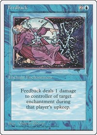 Feedback - Fourth Edition - Magic: The Gathering card