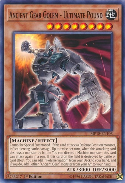 Ancient Gear Golem - Ultimate Pound