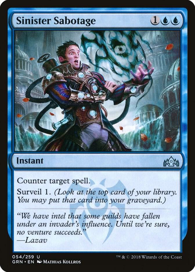 Sinister Sabotage 54 card