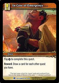 In Case of Emergency... (FOO) — Fires of Outland