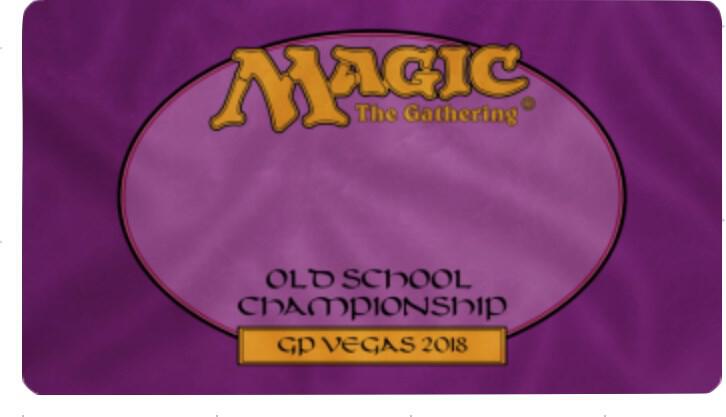 mtg プレイマット オールドスクール old school gp ラスベガス Magic Grand Prix 2018 Playmat: Las Vegas - Old School - Magic