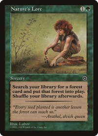 Nature's Lore - Portal Second Age - Magic: The Gathering card