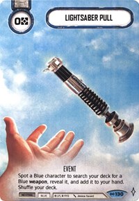 Lightsaber Pull (Extended Full Art) (Galactic Qualifier)