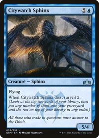 Citywatch Sphinx - Guilds of Ravnica - Magic: The Gathering card