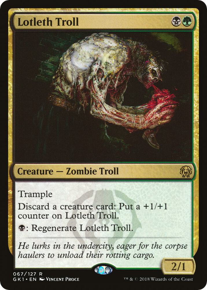 Lotleth Troll 67 card