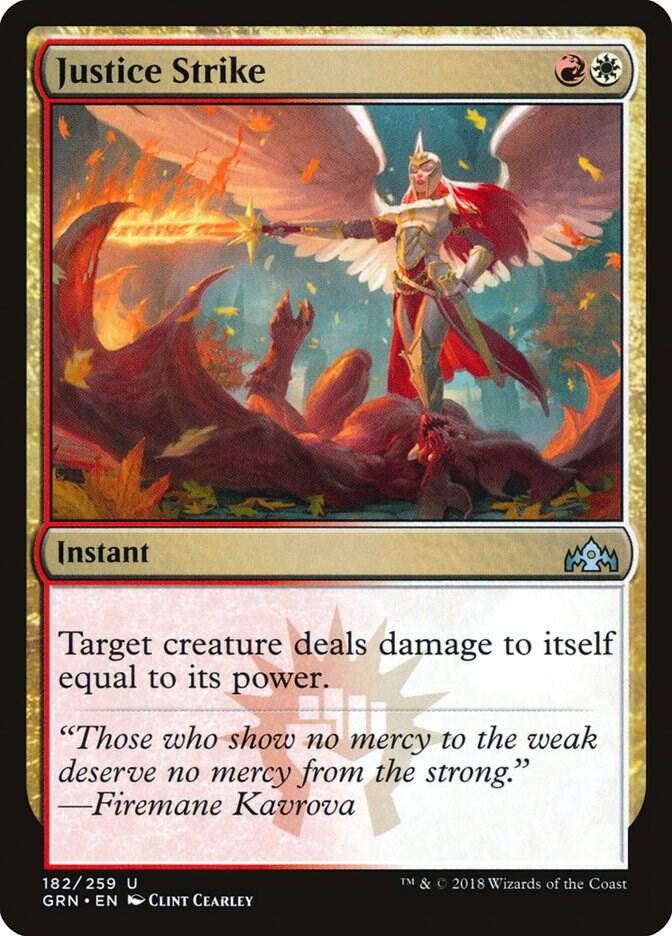 Justice Strike 182 card
