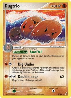 Dugtrio - 5/100 (EX Crystal Guardians) 005/100 from Deck Exclusives