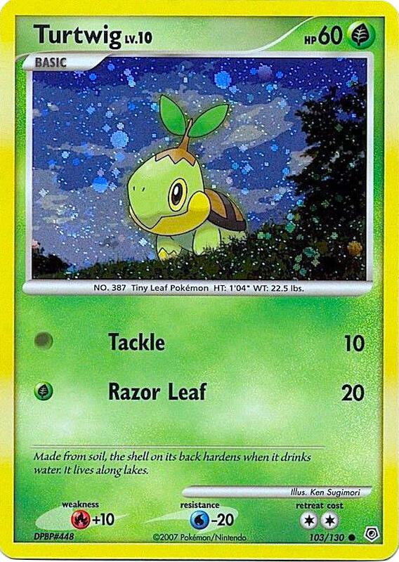 Turtwig - 103/130 (Cosmos Holofoil) 103/130 from League & Championship Cards