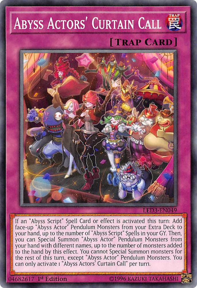 Abyss Actors' Curtain Call