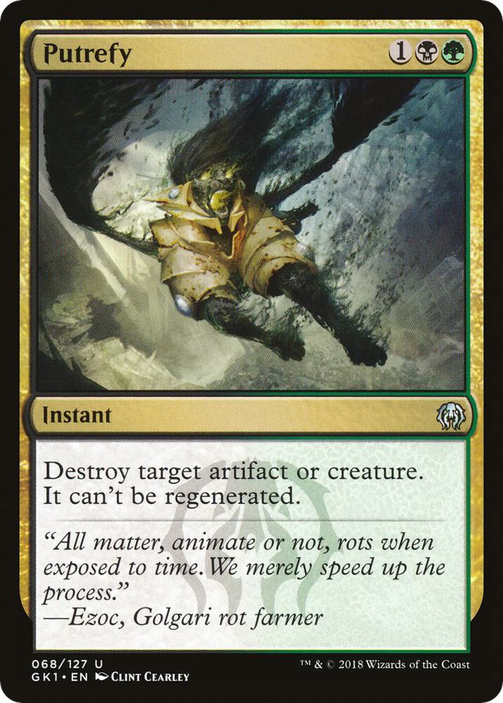 Putrefy 68 card