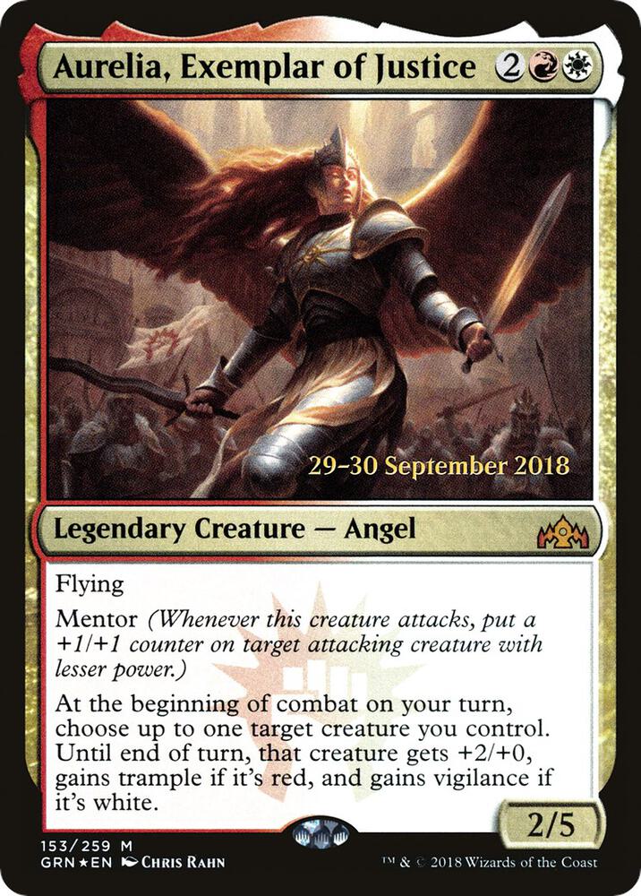 Aurelia, Exemplar of Justice - Prerelease Cards - Magic: The