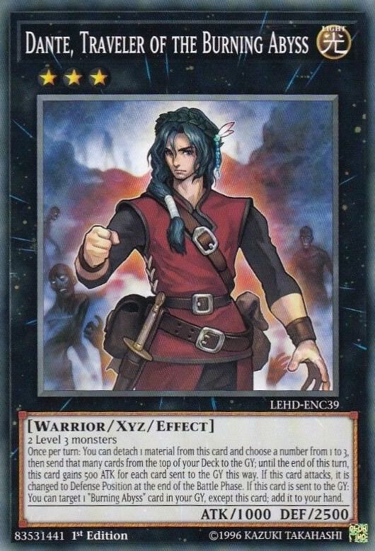 Dante, Traveler of the Burning Abyss - Legendary Hero Decks