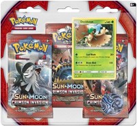 Crimson Invasion 3 Pack Blister [Decidueye] from SM - Crimson Invasion Pokemon card image
