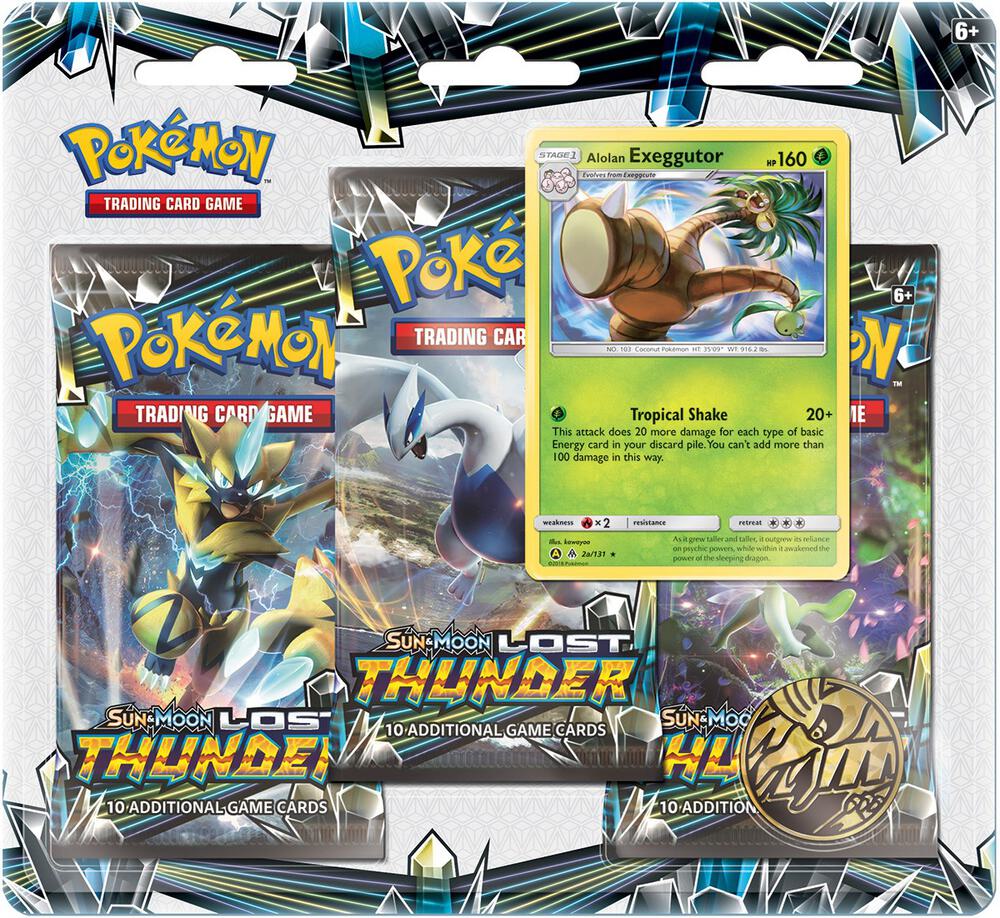 Lost Thunder 3 Pack Blister [Alolan Exeggutor]