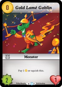 Gold Lamé Goblin - Munchkin CCG Fashion Furious trading card